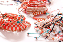 Load image into Gallery viewer, Festival Flare Checkered Fringe Beaded Bracelet
