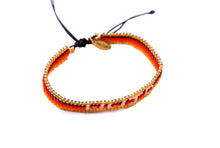 Load image into Gallery viewer, Ombré Sunset WWJD Beaded Bracelet