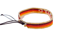 Load image into Gallery viewer, Ombré Sunset WWJD Beaded Bracelet
