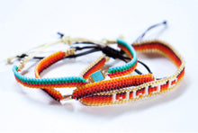 Load image into Gallery viewer, Ombré Sunset WWJD Beaded Bracelet