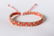 Load image into Gallery viewer, Neon Orange Checkerboard Bracelet