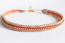 Load image into Gallery viewer, Neon Orange Choker Necklace