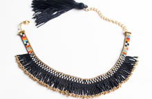 Load image into Gallery viewer, Fringe Fusion Checkerboard Choker Necklace