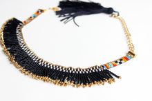 Load image into Gallery viewer, Fringe Fusion Checkerboard Choker Necklace