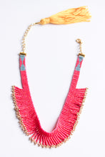 Load image into Gallery viewer, Bubblegum Glam Fringe Choker Necklace