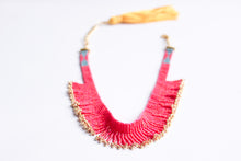 Load image into Gallery viewer, Bubblegum Glam Fringe Choker Necklace
