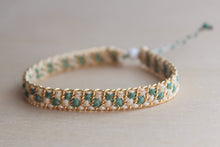 Load image into Gallery viewer, Green Checkerboard Bracelet