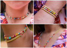 Load image into Gallery viewer, I Ain't Dandelion 3 in One Beaded Flower Necklace