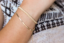 Cargar imagen en el visor de la galería, Gold Snake Chain Layering Chain Bracelet