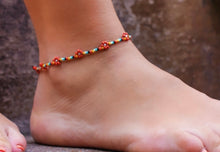 Load image into Gallery viewer, Wild Flowers Beaded Anklet