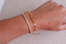 Load image into Gallery viewer, Grey and White Stacker Bracelet