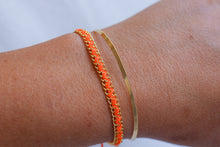 Load image into Gallery viewer, Dainty Neon Orange Stacker Bracelet
