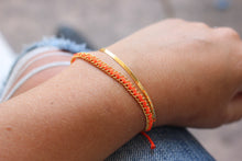 Load image into Gallery viewer, Dainty Neon Orange Stacker Bracelet