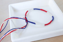 Load image into Gallery viewer, Born In The USA Hand Tied Bracelet