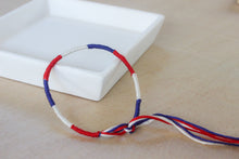 Load image into Gallery viewer, Born In The USA Hand Tied Bracelet