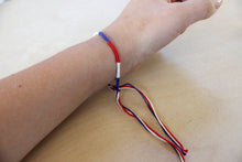 Load image into Gallery viewer, Born In The USA Hand Tied Bracelet