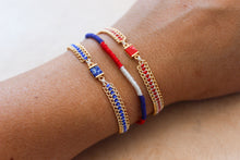Load image into Gallery viewer, Born In The USA Hand Tied Bracelet