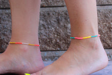 Load image into Gallery viewer, Tangerine Dream Hand Tied Anklet