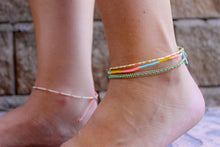 Cargar imagen en el visor de la galería, Poolside Hand Tied Anklet