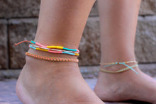 Cargar imagen en el visor de la galería, Poolside Hand Tied Anklet