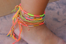 Load image into Gallery viewer, Neon Paradise Hand Tied Anklet