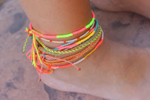 Load image into Gallery viewer, Tangerine Dream Hand Tied Anklet