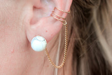 Load image into Gallery viewer, Moon Dweller 3 In One Earring and Ear Cuff (Ear Jacket)