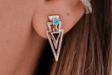 Load image into Gallery viewer, Silver Flex Ear Jackets | Earrings 3 In 1