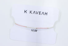 Cargar imagen en el visor de la galería, KAVEAH Pink and Cream Beaded Bracelet