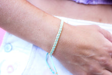 Cargar imagen en el visor de la galería, Mint Blue Stacker Bracelet