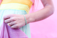 Cargar imagen en el visor de la galería, Teal Blue Stacker Bracelet