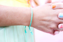 Cargar imagen en el visor de la galería, Teal Blue Stacker Bracelet