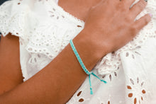 Cargar imagen en el visor de la galería, Turquoise Blue *Silver* Stacker Bracelet