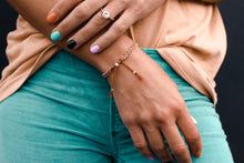 Cargar imagen en el visor de la galería, Dusty Orange *Silver* Stacker Bracelet