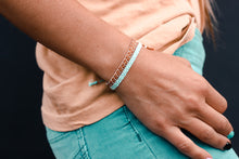 Cargar imagen en el visor de la galería, Dusty Orange *Silver* Stacker Bracelet