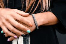 Load image into Gallery viewer, Grey *Silver* Stacker Bracelet