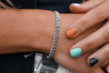 Load image into Gallery viewer, Grey *Silver* Stacker Bracelet