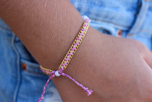 Cargar imagen en el visor de la galería, Pinks And Purples Custom NAME Bracelet