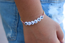 Cargar imagen en el visor de la galería, Pinks And Purples Custom NAME Bracelet