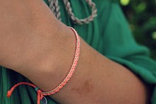 Load image into Gallery viewer, Neon Pink Silver Stacker Bracelet