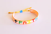 Cargar imagen en el visor de la galería, Keep The Faith Colorful Beaded Bracelet
