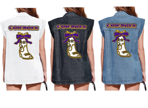 Cowboys Oversized Denim Vest
