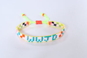 Cornerstone of colors WWJD Beaded Bracelet