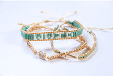 Load image into Gallery viewer, Sea foam Blue WWJD Beaded Bracelet
