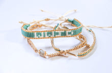 Load image into Gallery viewer, Sea foam Blue WWJD Beaded Bracelet
