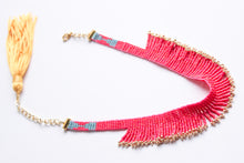 Load image into Gallery viewer, Bubblegum Glam Fringe Choker Necklace
