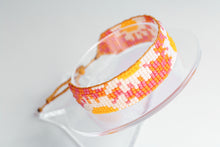 Load image into Gallery viewer, Blossom Blush Checkerboard Beaded Bracelet
