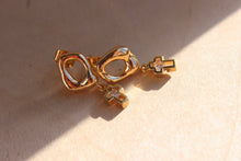 Load image into Gallery viewer, Criss Cross Gold Earrings
