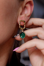 Load image into Gallery viewer, Serena Emerald Earrings
