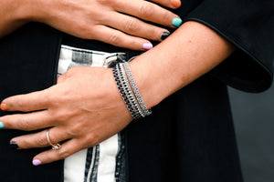 Shades Of Grey 3 Bracelet Set